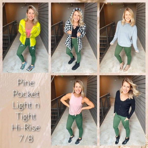 SOLD-Zyia Pine Pockeg Light and Tight Leggings - Picture 5 of 11